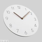 Clock Design Wood Natural White My Wall Clock